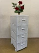 Комод пластиковый 4 ящика ROTANGE белый (91х37,5х46см) Консенсус - изображение 1