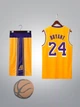 Форма баскетбольна дитяча Lion NBA LAKERS BRYANT 24 колір жовтий ХS - на 6-8 років, зріст 120-125 (CO-2266-XS) - зображення 1
