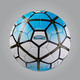 Мяч футбольный Grippy Ronex PL(ORDEM), голубой (RXPL-PR) - изображение 1