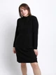Платье женское черное воротник стойка с косами 8036-4 ONE SIZE - изображение 5