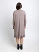 Сукня жіноча бежеве комір стійка 8043-1 ONE SIZE - зображення 2