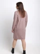 Платье женское бежевое воротник стойка с косами 8036-2 ONE SIZE - изображение 2