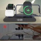 Док станція бездротової зарядки 4 в 1 Wireless Charger AL-23 15W для Apple iPhone 8-15 Apple Watch 2-8 AirPods чорна - зображення 4