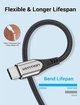 Кабель Vention USB to Type-C QC 3.0 3 A 3 м в обплетенні чорний (CODHI) - зображення 4