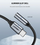 Переходник Ugreen AV142 кабель Type-C - 3.5 mm для наушников 10CM - изображение 6