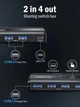 USB-хаб коммутатор Lemorele 2 In 4 Out USB 3.0 USB KVM Switch - изображение 2