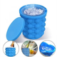 Силіконова форма для заморожування відро льоду з кришкою Ice Cube Maker Genie до 120 кубиків (K-756544331) - зображення 3