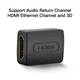 Соеденитель HDMI 2.0 UGREEN 4K@60Hz F/F Black (20107) - изображение 3