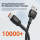 Кабель Toocki 100W 20V/5A USB-A to Type-C для швидкої зарядки 3м (TXCT-HY01/360) Black - изображение 6