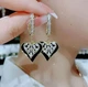 Серьги бижутерия Два сердца jeweston Золотые - изображение 1