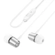 Навушники HOCO M108 Spring with mic 3.5mm 1.2м Сталевий - изображение 3