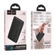 Power Bank Hoco J122 10000 mAh USB+Type-C PD20W+22.5W Портативне зарядне для пристроїв Чорний - изображение 2