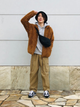 Куртка демисезонная Шерпа мужская Uniqlo 40056137 2XL Коричневая (1159800135) - изображение 8