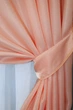 Комплект готовых штор VR-Textil Атлас Монорей № 822ш Персиковый 150х270 см 2 шт (30-607) - изображение 4