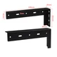 Кронштейни для підвісних меблів Jinrongda Bracket-MC 2mm 23cm (Чорний) 2шт - зображення 2