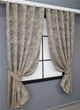 Комплект коротких штор VR-Textil Жаккард Sultan YL № 1208ш Бежево-сірий 130х170 см 2 шт (35-0009) - зображення 2