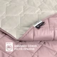 Покрывало IDEIA Cube Двустороннее 140х210 см Антиаллергенное волокно стеганое прошитое Пудра/Серое (4820227282999) - изображение 8