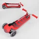 Самокат Best Scooter Y-00325. Складной алюминиевый руль, 4 PU колеса с подсветкой. Красный - изображение 5