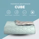Покрывало IDEIA Cube Мятно-Светло-серое Евро 210х240 см Двухстороннее Антиаллергенное волокно (4820227283033) - изображение 3