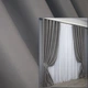 Комплект готовых штор VR-Textil Блэкаут Fusion Dimout № 832ш Серый 100х270 см 2 шт (31-237) - изображение 1