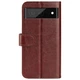 Классический чехол-книжка Deexe Wallet Style для Google Pixel 6a - Brown - изображение 3