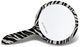 Дзеркало косметичне Gillian Jones Hand Mirror Zebra (5706402940580) - зображення 1