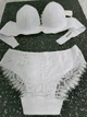 Комплект нижнего женского белья Beisdanna 36/80B-L40/42 Белый Ажур - изображение 4
