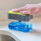 Органайзер для мочалок з мильницею та дозатором натискна Soap Pump Sponge Caddy - зображення 1