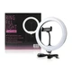 Кільцева світлодіодна лампа 10" (26см) Ring Fill Light CXB-260 чорна (9459) 3 режими свічення - зображення 1