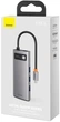 USB-хаб Type-C 6-in-1 Baseus Metal Gleam Series Multifunctional HUB Docking Station серый (CAHUB-CW0G) - изображение 10