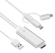 Адаптер-плеєр 3в1 A5-14 для перегляду з iPhone/Android -> HDMI/телевізор iPad/IOS/Lightning.type-c з айфону/андроїда на тв (640117911) - зображення 8