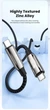 Кабель Toocki Type-C to Type-C 240W (48V/5А) PD3.1 швидка зарядка та передача данних для ноутбуків планшетів BLACK (735183204744) - зображення 9
