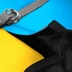 Шлея для собак мягкая WAUDOG Clothes с QR паспортом, "Colors of freedom", размер S2 (228-4020) - изображение 7