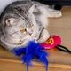 Игрушка для кошек Barksi Попугай с колокольчиком и перьями Розовая (3442) (2007033067077) - изображение 6