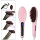 Расческа-выпрямитель электрическая FAST HAIR STRAIGHTENER HQT-906 Розовая - изображение 6