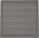 Вентиляционная решетка с гравитационными жалюзи AIRROXY KzZ 170x170 125 Grey (02-311) - изображение 1