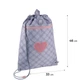 Сумка для взуття Kite Fluffy Heart K24-601M-23 46x33 см сірий - зображення 2