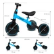 Беговел велосипед Kidwell 3в1 PICO Blue - изображение 6