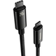 Кабель Baseus Tungsten Gold Type-C to Type-C 240W 1m (CAWJ040001) черный - изображение 2