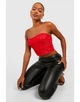 Топ червоний мереживний XL Boohoo - изображение 3