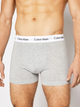 Набір трусів-боксерів чоловічих Calvin Klein Underwear 0000U2662G-998 S 3 шт Білий/Сірий/Чорний (5051145189247) - зображення 2