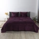 Покрывало ТЕП Velour Ромб круглый Бордо Евро 240х260 см Велюр (2000008880725/4-00518_22871) - изображение 3