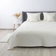 Покрывало ТЕП Velour Ромб круглый 150x210 см Молочное (4-00515_22466) - изображение 3