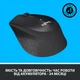 Миша Logitech M330 Silent Plus Wireless Black (910-004909) - изображение 5