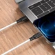 Кабель Hoco Type-C - Lightning 1метр PD 20W силикон X21 Plus White (X21 PLUS) - изображение 3