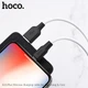 Кабель Hoco USB - Lightning 1м 2.4A силікон X21 Plus White (X21_iP_ White) - зображення 2