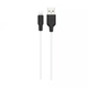 Кабель Hoco USB - Lightning 1м 2.4A силікон X21 Plus White (X21_iP_ White) - зображення 4