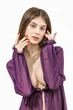 Халат пляжный женский в пол из шифона 98-076 One size (S-L) Сливое вино (2000012462016) - изображение 5