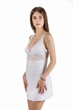 Ночная рубашка женская из вискозы с кружевной спинкой Felisiya Lingerie Белый 146-001х M - изображение 2