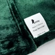 Плед Emily велсофт Dark Green Євро 200х220 см Manner 300 г/м2 (94344455) - зображення 4